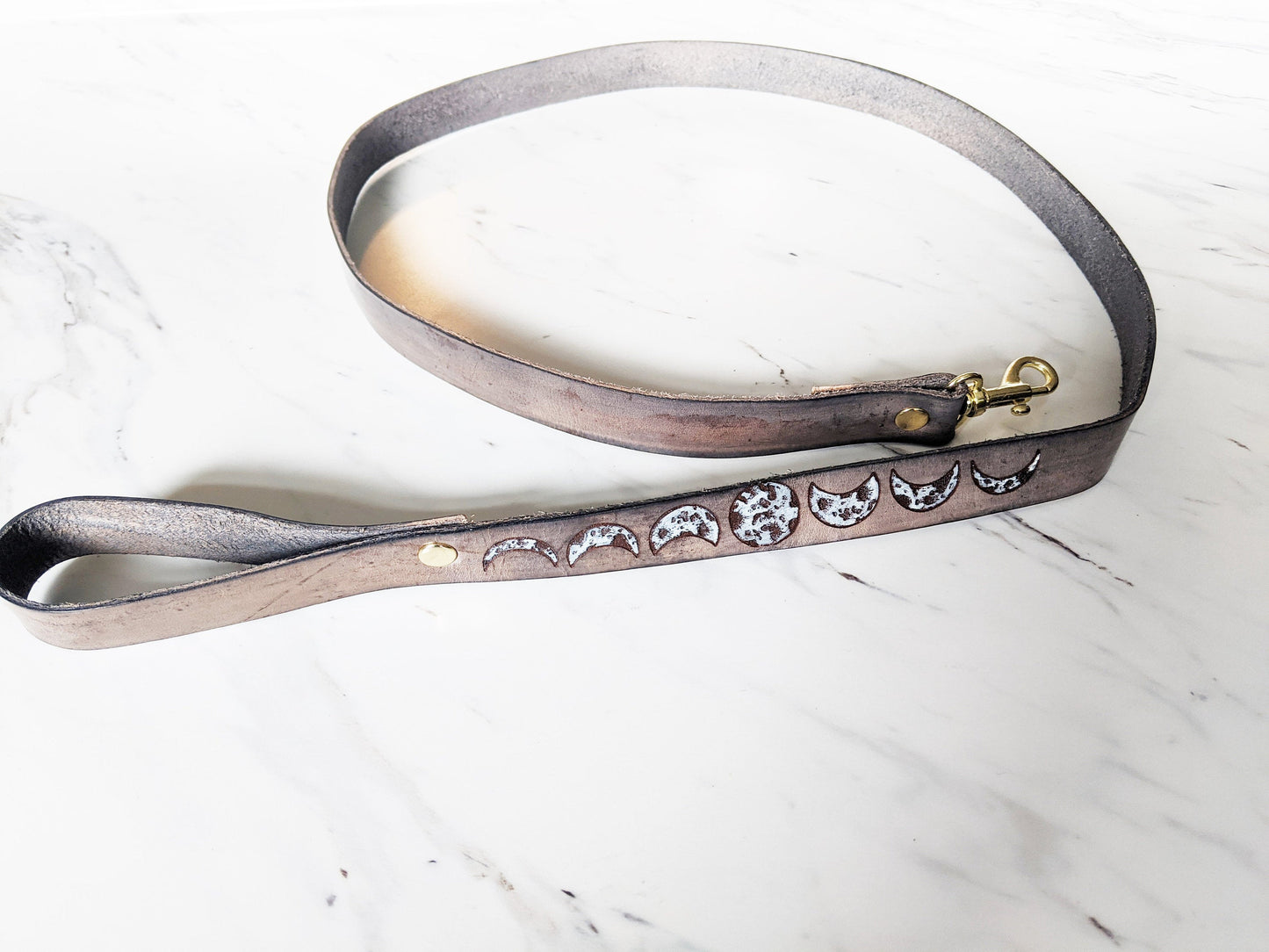 Celestial Moon - Leather Leash