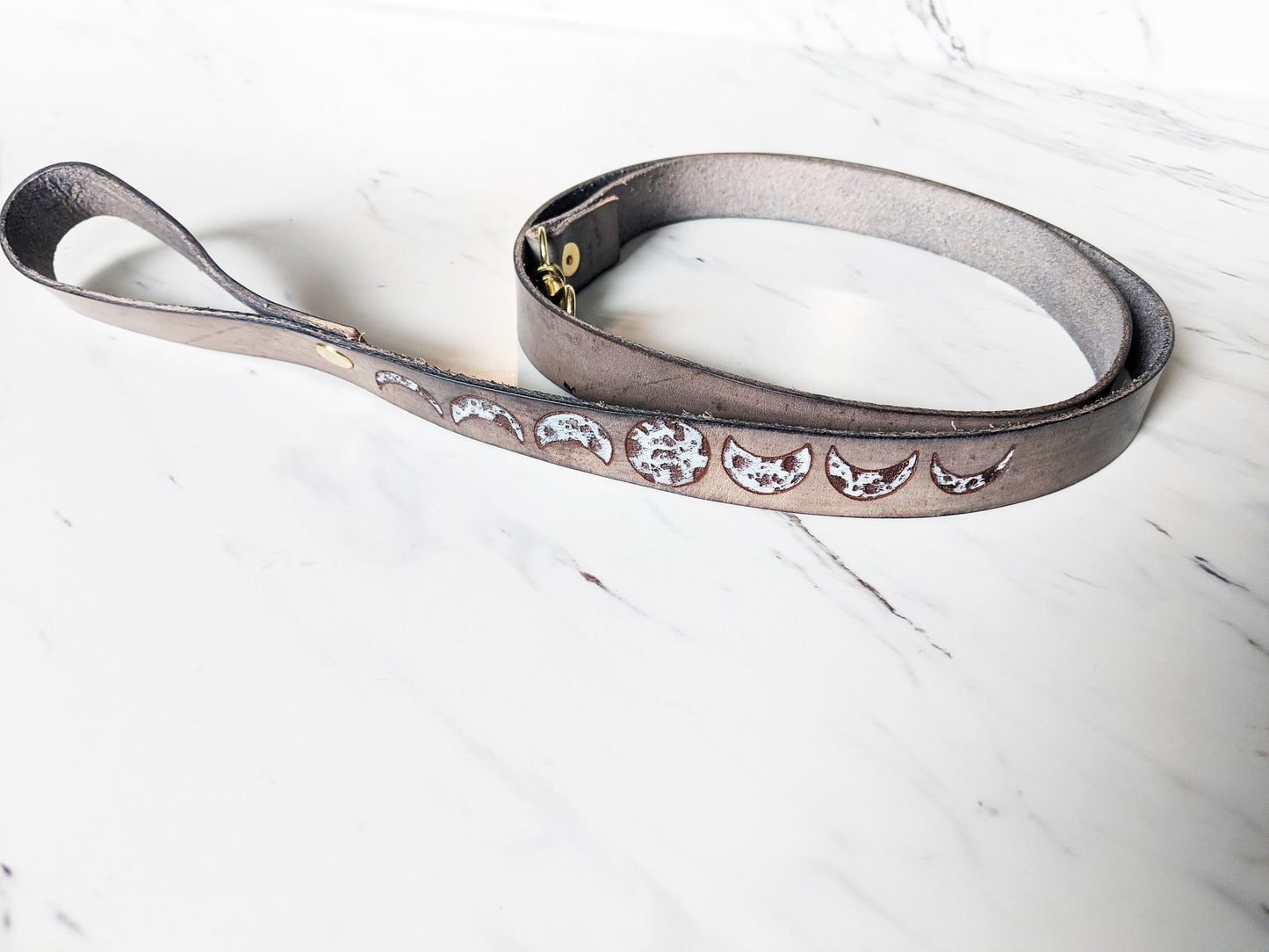 Celestial Moon - Leather Leash