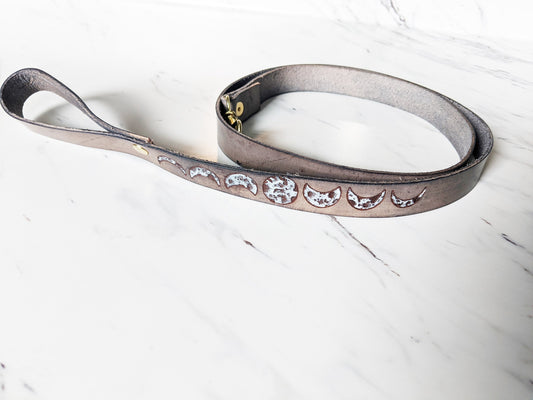 Celestial Moon - Leather Leash