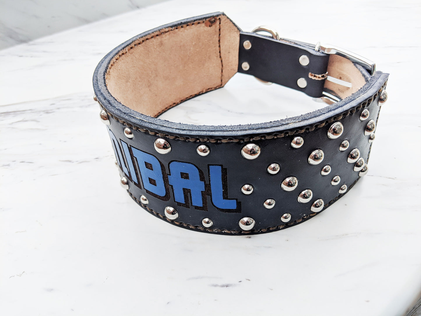 The Tough Stud - Leather Dog Collar