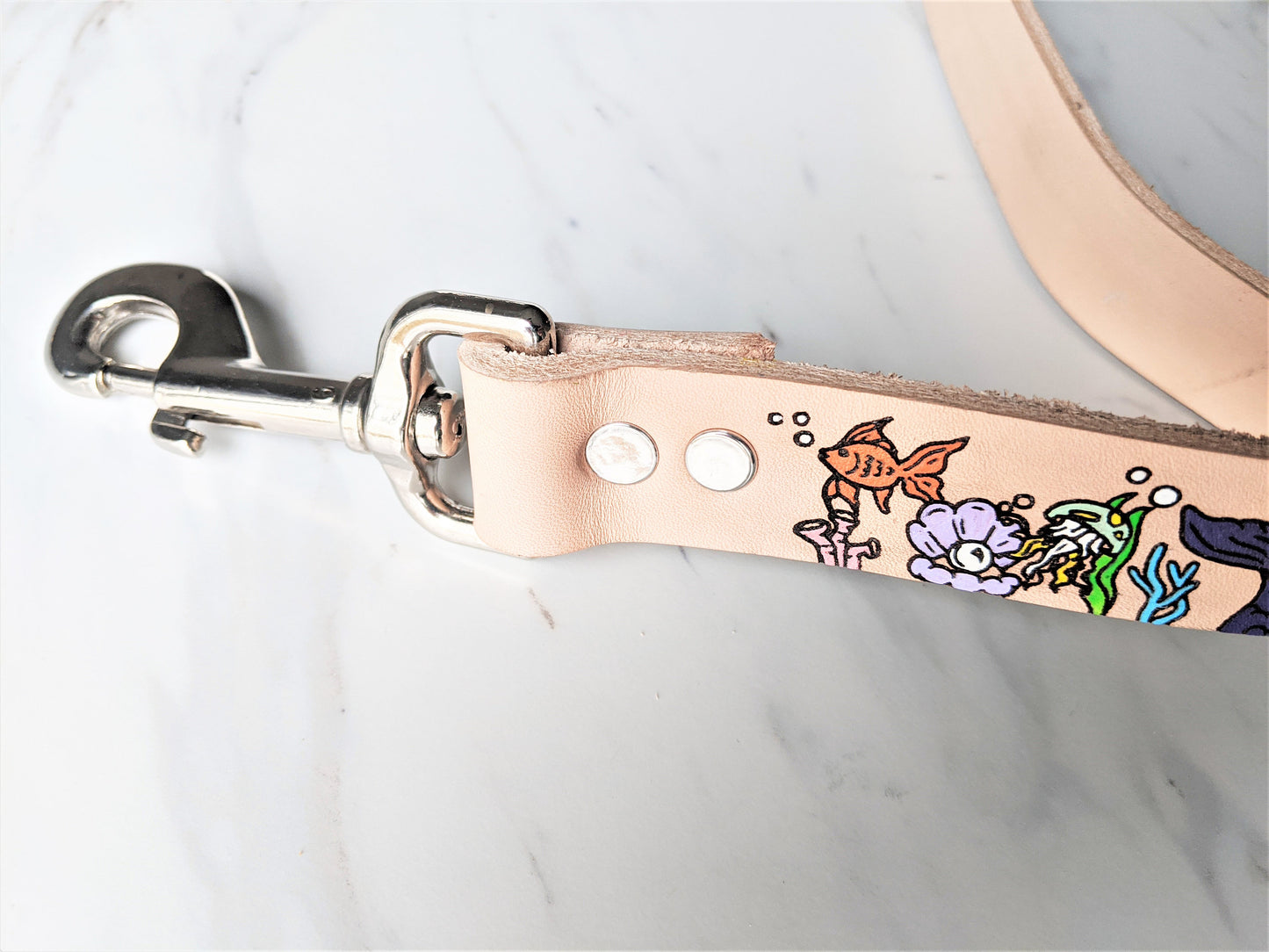 Under The Sea - Leather Leash