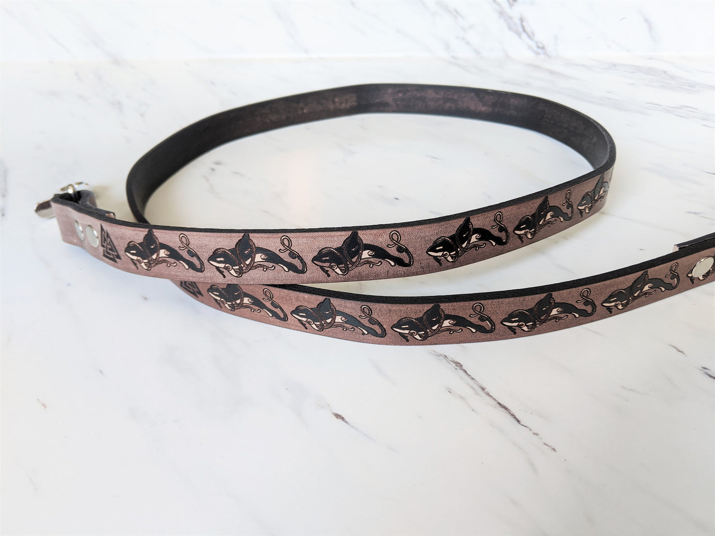 Orca Pod - Leather Leash